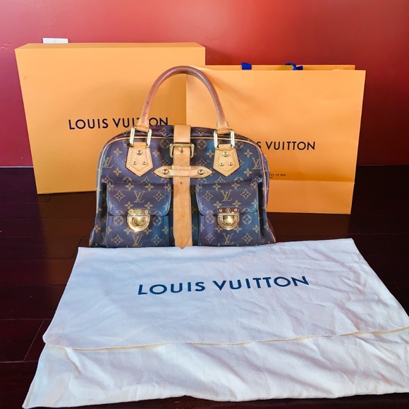 Louis Vuitton Manhattan GM Monogram & Leather Bag - Picture 3 of 8